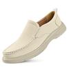 Men's shoes 2025 spring wear casual leather shoes middle-aged and elderly dad loafers tide 2025