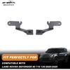 2PCS Hood Light Mount Brackets Compatible with Land Rover Defender 90 110 130 2020-2025 Carbon Steel Expansion Hood Led Mount Spotlight Bracket Kit
