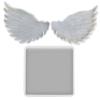 Silicone Angel Wing Shaped Mold Wings Epoxy Casting Mold for Making Jewelry Tray
