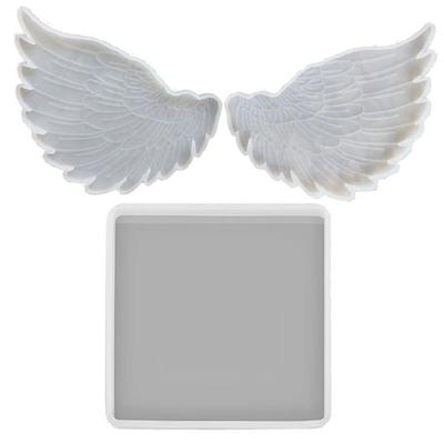 Silicone Angel Wing Shaped Mold Wings Epoxy Casting Mold for Making Jewelry Tray