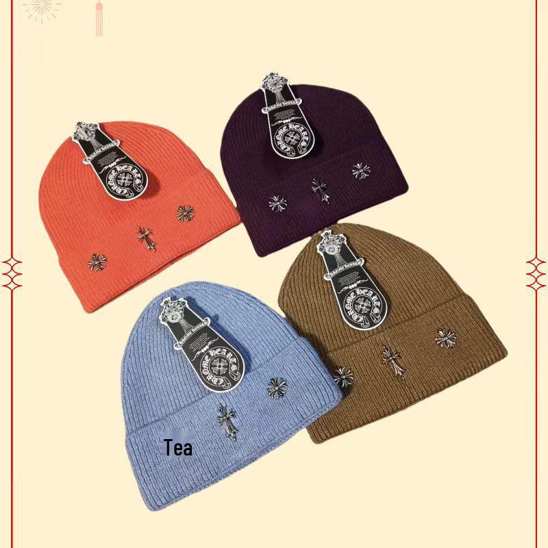 Unisexowa modna dzianinowa czapka beanie z ochroną uszu na jesień i zimę