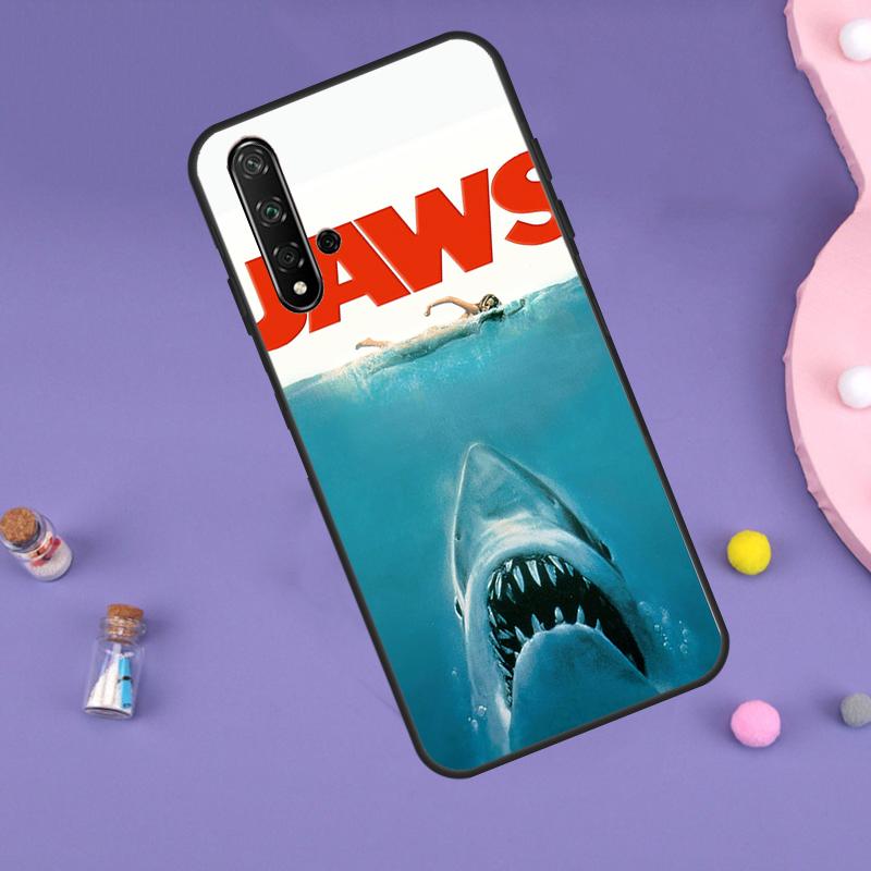 Jaws 1975 Movie Poster Case For Huawei Nova 11i 3i 7i 5T 11 9 10 SE Y60 Y61 Y70 Y90 Y91 P20 P40 Lite P30 Pro Cover