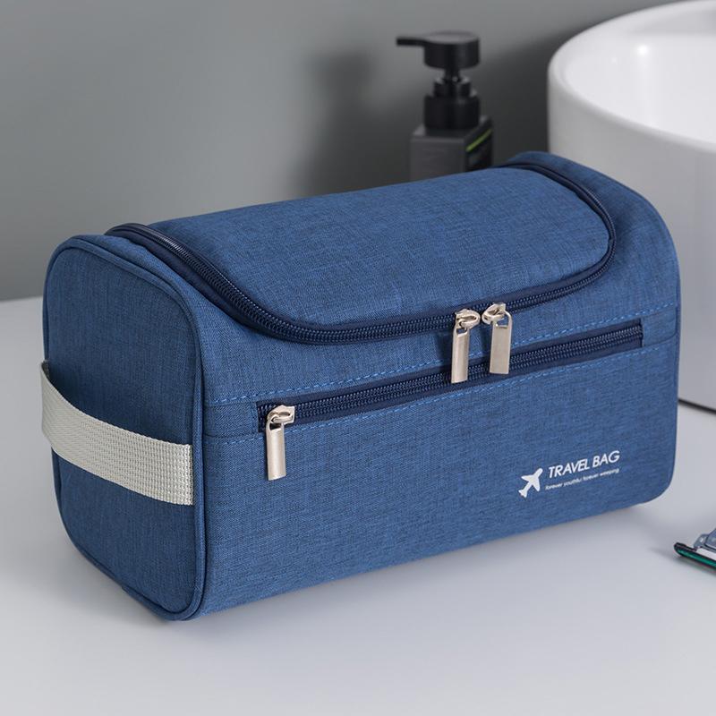 Handheld Travel Toiletries Bag Large Capacity Hanging Folding Cosmetic Bag Zipper Wash Pouch Man Women Beauty Case Organizer