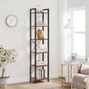 Estante Marrom Escuro Para Livros Estreita Loft Vr37 40X30X187,5 Begryf