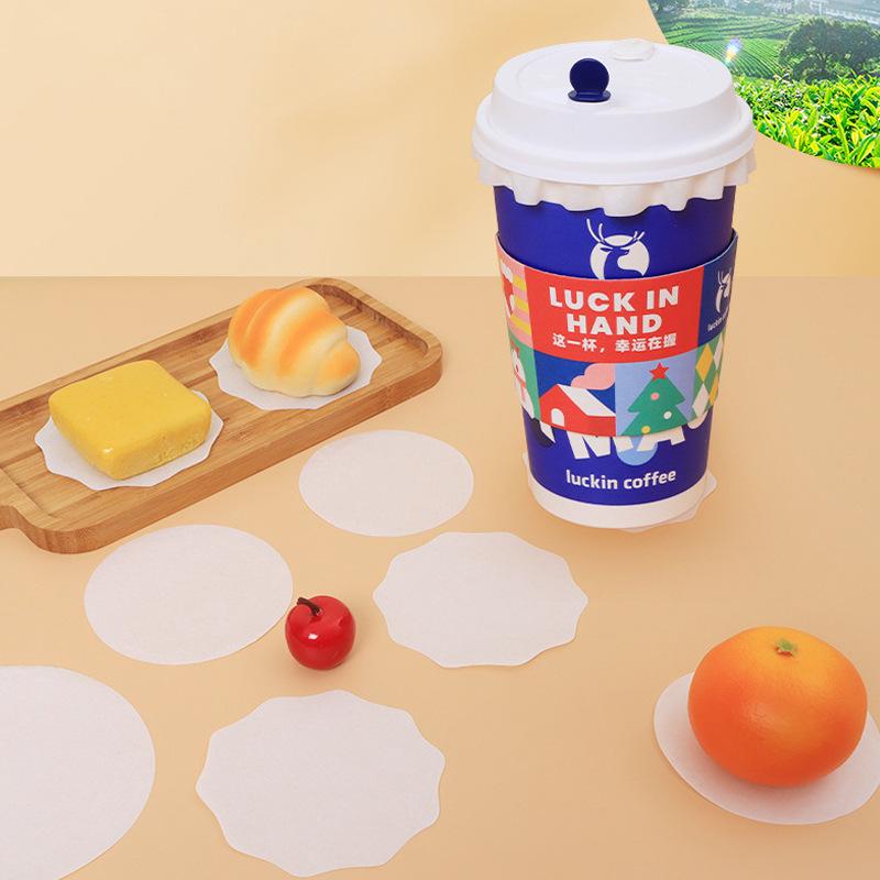 Leak-Proof Milk Tea and Coffee Silicone Oil Paper Sealing Pads