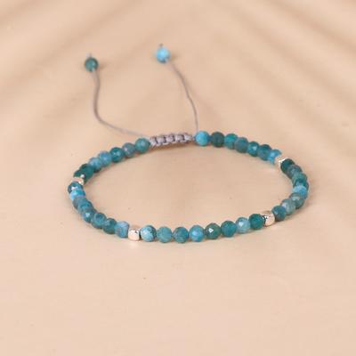 Natural Mini Beads Bracelets for Women Men Round Agates Onyx Stone Yoga Braided Bracelet Elastic Charm Bangle Prayer Jewelry