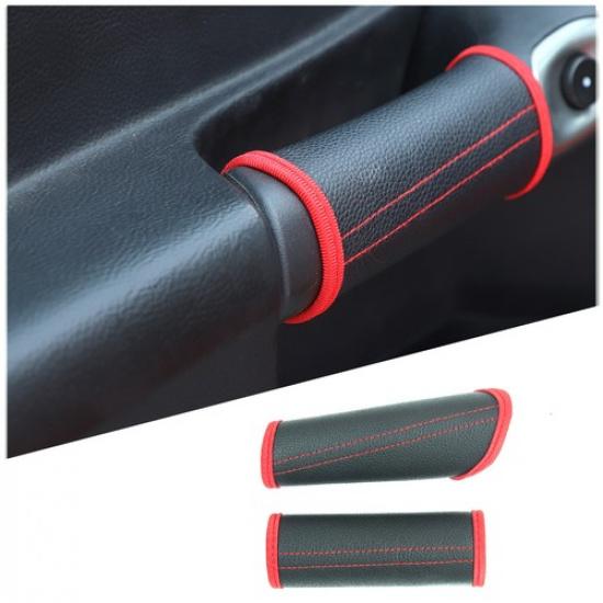 2PCS Inner Door Handle Protector (PU) Interio For Corvette C6 2005-2013