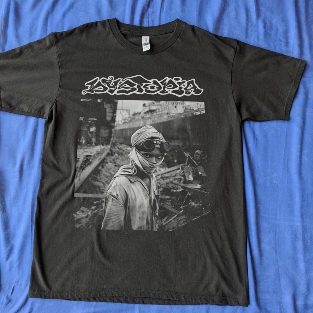 Dystopia Shirt Dystopia Black Short Sleeve Cotton T-shirt Unisex S-5XL VN1106 Unisex T-Shirt XXL