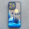 Merry Christmas Tree Snow Scene Phone Case for iPhone 14 13 12 Mini 11 Pro Max 16 15 Pro Max XS XR X 7 8 plus Shockproof Cover