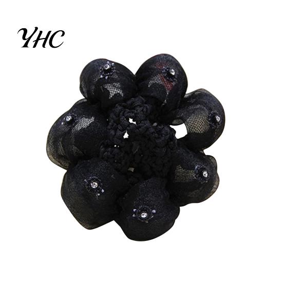 Bun Maker Hair Net High Elasticity Sretchable Involucres Pattern Baby Girl for Ballet Decoration