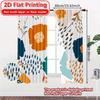 2pcs, 2D FLAT PRINTING Curtains (Without Rod) Floral Harmony(1) Holiday Halloween Christmas Printed Curtains Durable Polyester