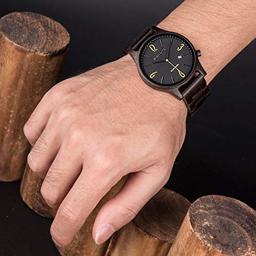 DODO DEER Men's, Women's, and Couples Wooden Watches, Japanese-Made Quartz Analog, Lightweight, Wooden Gift Box, Business, Stylish, Casual, Premium Ha