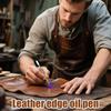 Leather Craft Tool Double Head Edge Oil Gluing Dye Painting Pen Applicator Stick Fast Paint Roller Tool Leather edge oil pen