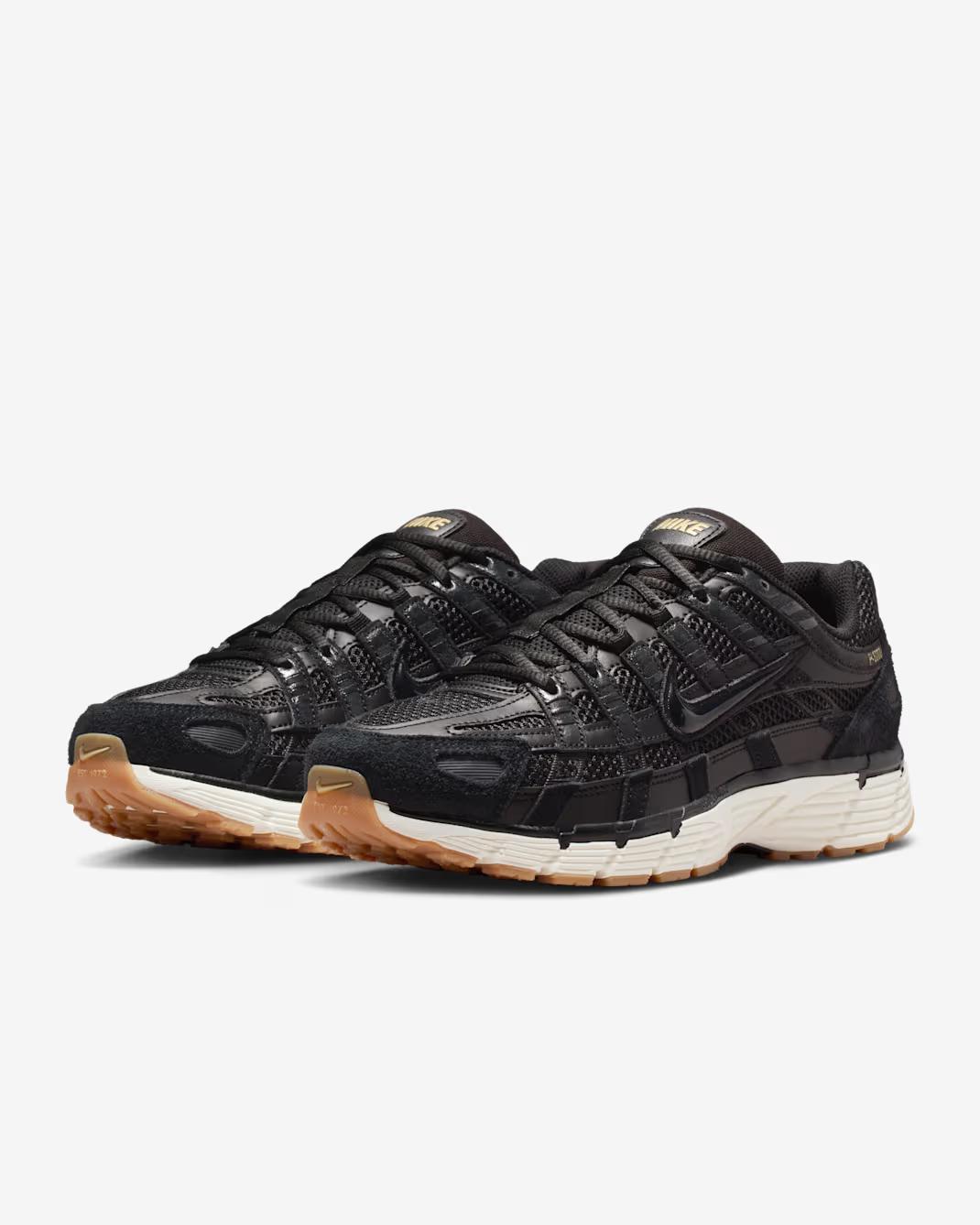 HF0015-001 Nike P-6000 Замша Черный Металлик Золотистый Зернистый Парусный Черный (Мужской) 9