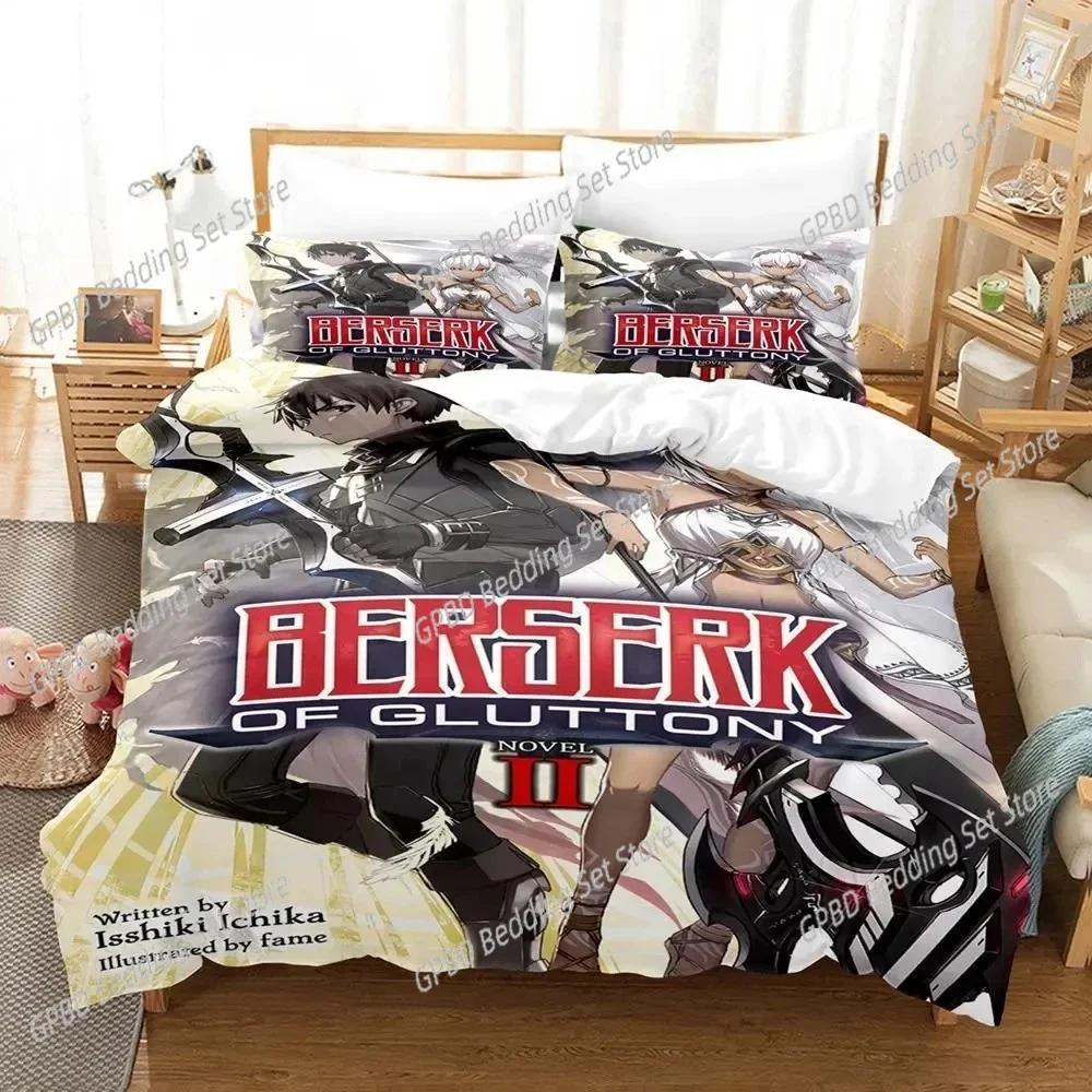 3D Print Anime Berserk Beding Set 3D Printed Suitable for Bedrom Soft with Soft Fabric Duvet Cover Set With Pilowcases Children Kids Home Textile