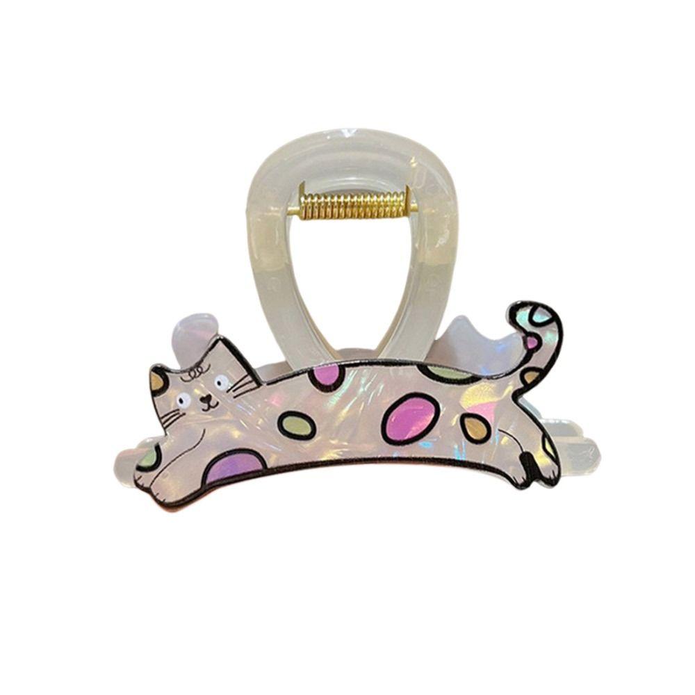 Cartoon Bow Knot Shark Clip Cat Dog Hairgrips Hair Bun Bow Hair Claw  Girl Lady Women