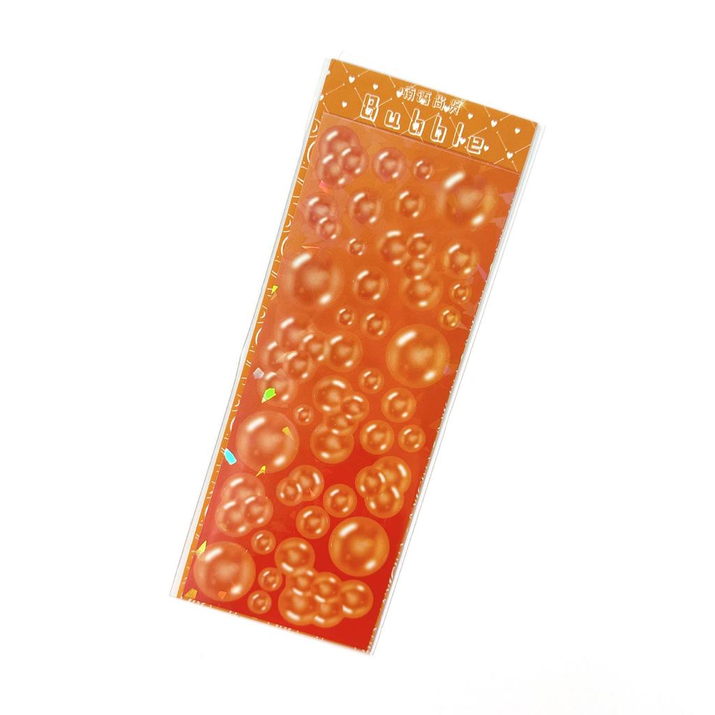 Korean Style Laser Bubble Stickers for Journaling and Card Decoration