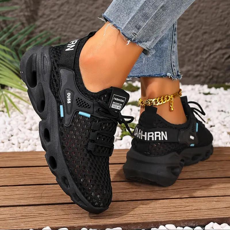 Women's Lightweight Breathable Mesh Sneakers with Cushioned Air Sole for Casual Walking