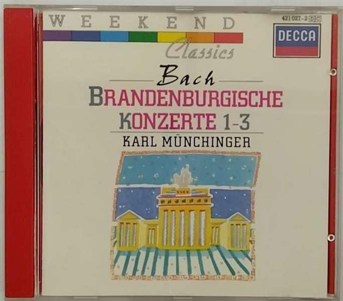 

CD BACH KARL MNCHINGER Brandenburg Concertos 13 4210272 DECCA 1989 Japan Classical Used