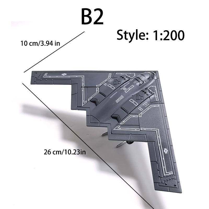 1 Stück Bastelpuzzle Bausteine Militärmodell Montage Sammlung Spielzeug F14 F35 B2 Jäger Ah64 Hubschrauber Modell Schmuckstück Spielzeug gray