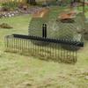 Tow Behind Landscape Rake 72" Lawn Dethatcher Rake with 32 Steel Tines