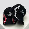 And Women American Niche Style Embroidered Flame Double-Edged Blade Baseball Caps Sun Protection Personalized All-Match Peaked Hats Fashion Latest