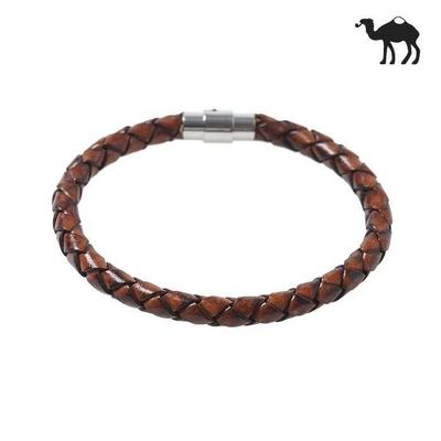 [Jbans] Italian Cowhide Leather Couple Bracelet (C1502-Ac195_Br) (S1530818)