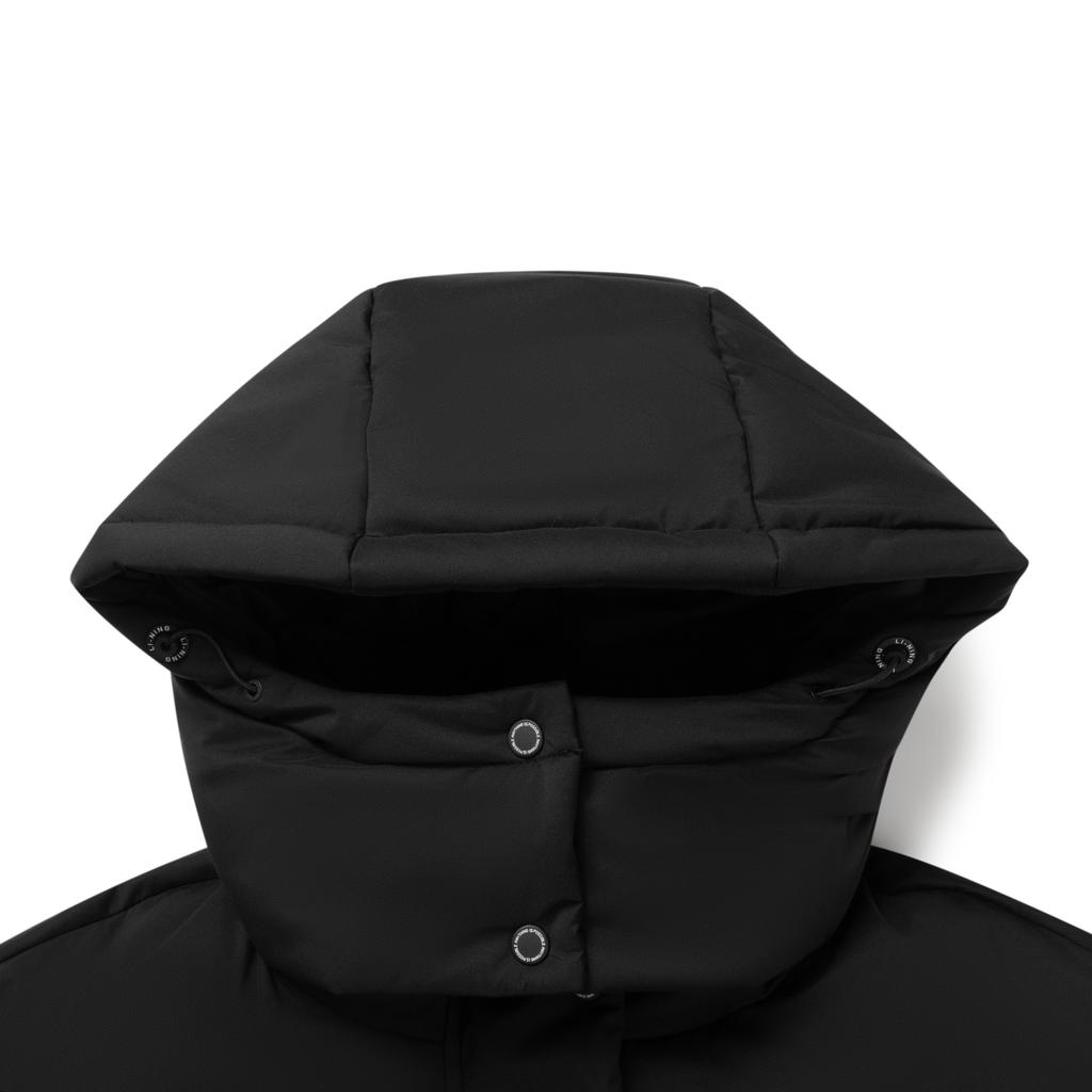 Li-Ning Windproof Water-Repellent Warm Hooded Down Jacket Women outerwear AYMV208-1