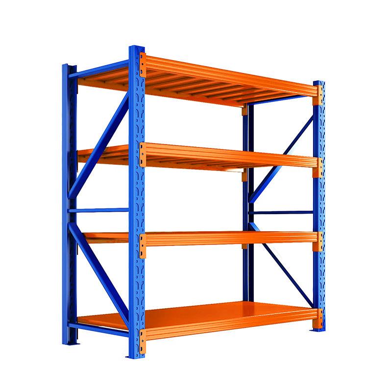Iron Storage Rack: Heavy/Light/Medium Duty Metal Shelving for Industrial Warehouses
