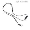 High Quality Multipurpose Referee Whistle Rope Lanyard Black Pvc Whistle Strap Long Lanyard Key Hanging Rope