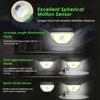 Waterproof 200 LED Solar Lights with Motion Sensor Outdoor Solar Security Lighting Wide Angle Solar Wall Light for Yard Garage Porch Garden