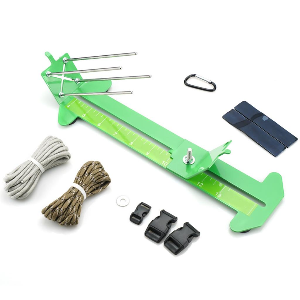 Narzędzie do robienia bransoletek paracord Jig Paracord Jig Bracelet Maker Zestaw narzędzi paracord Regulowany metalowy przyrząd do tkania bransoletek Zestaw narzędzi paracord Rękodzieło DIY