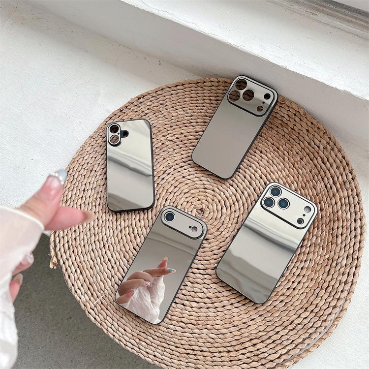 Applicable To iphone14Pro Mirror All-inclusive Mobile Phone Case 12/13promax Makeup Mirror 16pro Protective Case