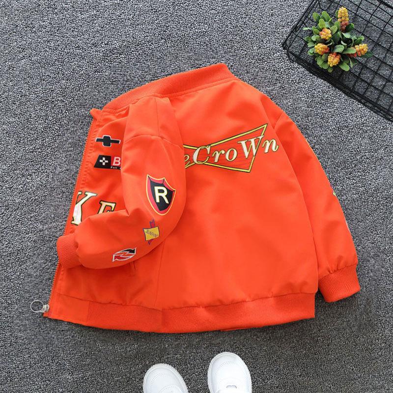 Spring Autumn Baby Boys and Girls Jacket Fashion Cartoon Bear Pattern Kids Windbreaker Coats For Children Outerwear Clothing 2-12Year