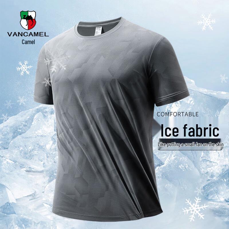 VANCAMEL Men s Quick-Dry Lightweight Summer T-Shirt L
