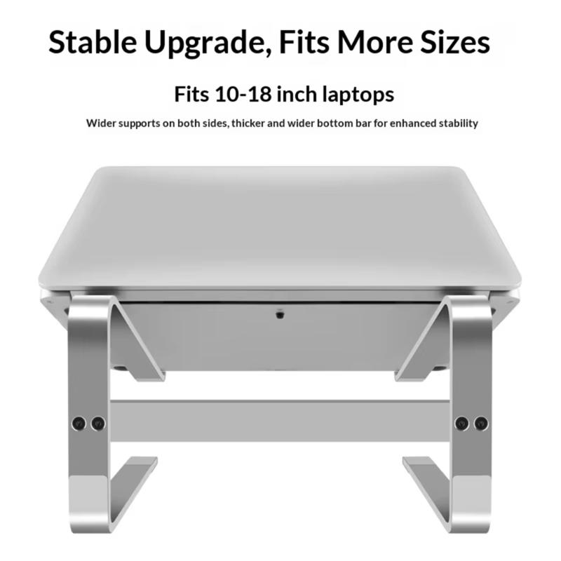 Aluminium Alloy Laptop Holder Stand Portable Foldable Desktop Bracket Support Stand For Tablet Laptop Desktop Holder