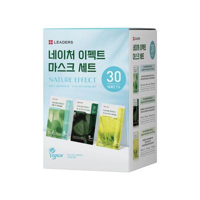 Nature Effect Cica Houttuynia Cordata Yuza Vita Mask 3 Types X 10p Set, 1 Set