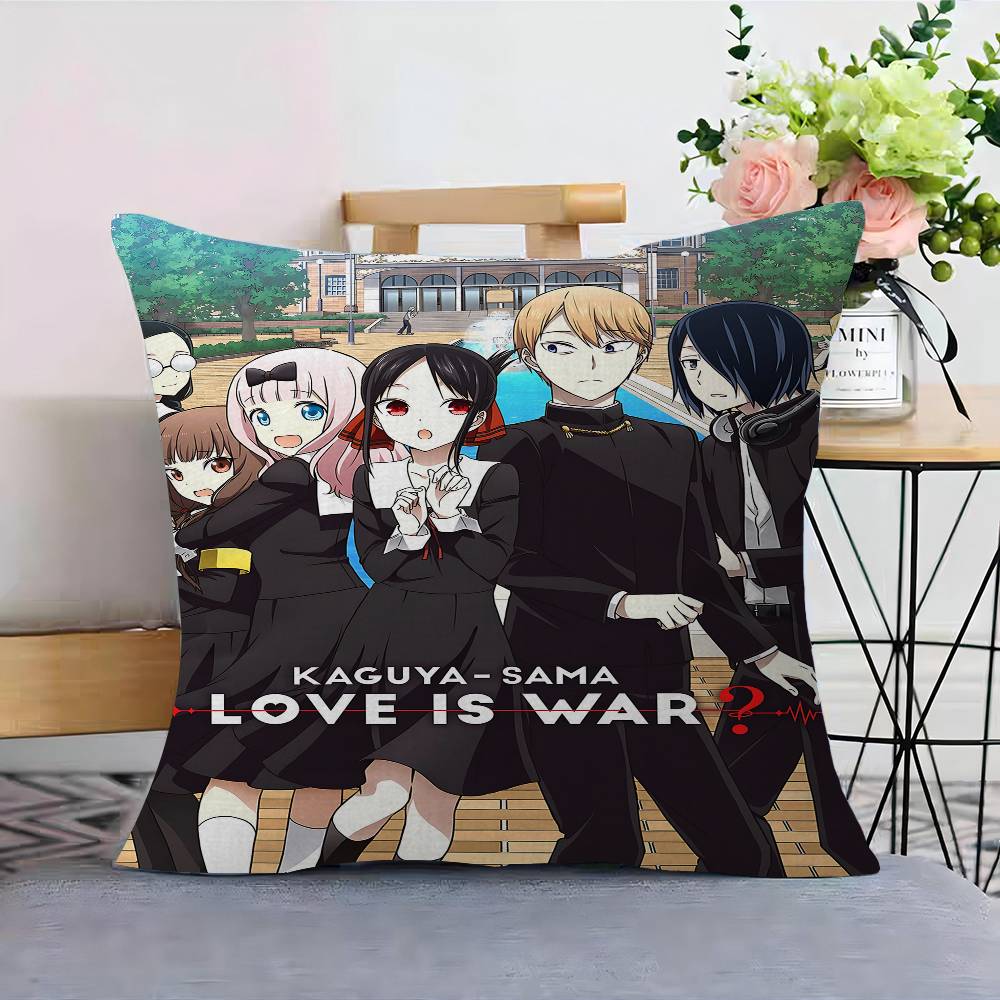 Kaguya Sama Love Is War Pillow Cover Sofa Cushion Cover Home Room Decoration Children Gift