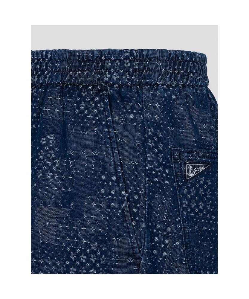 Binpolmen Marine Denim Half Pants Navy
