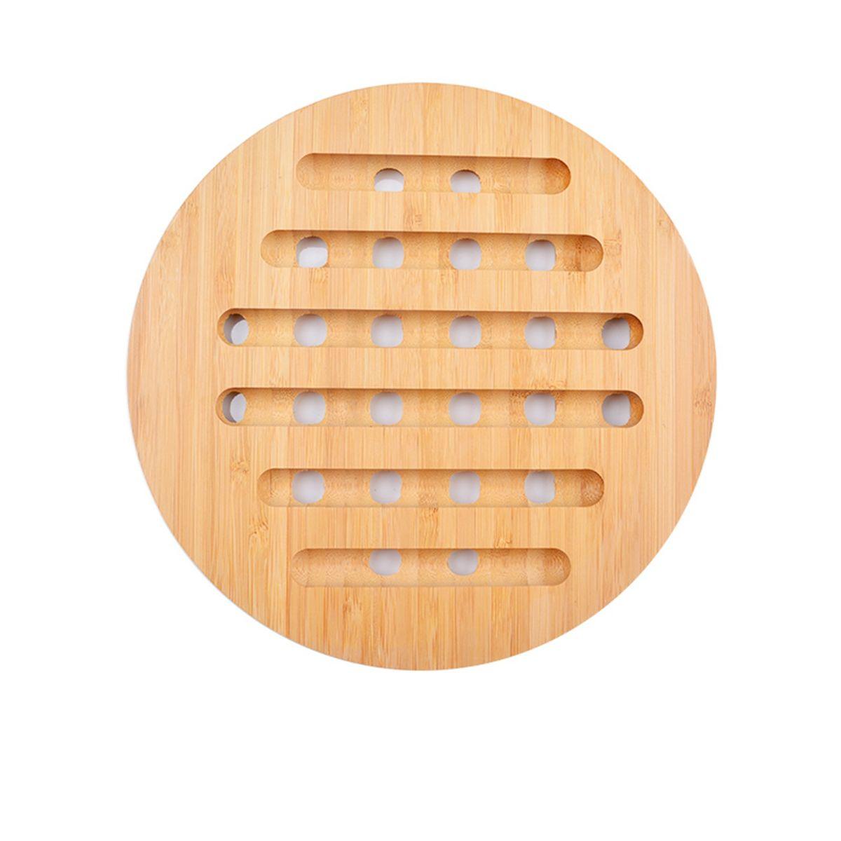 

Дом Кухня Термостойкий Бамбуковый Нескользящий Подставка для Сковороды Изоляционный Коврик Держатель для Блюд Подставка для Горячего Round