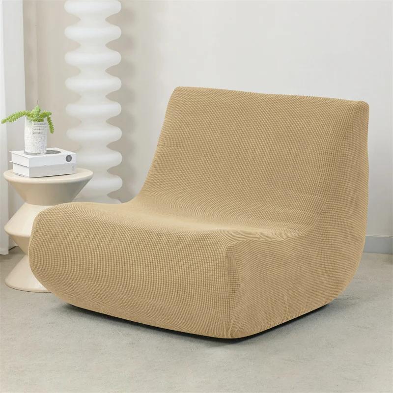 Elastic Polar Fleece Strench Sofa Covers Solid Color Stretch Relax Chair Slipcovers Single Lounge Couch Protectors Cover