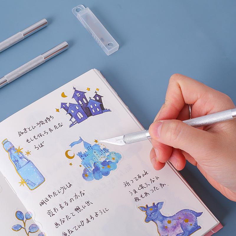 Junesix503 Rubber Stamp Carving Knife Set: Small Steel and Pen Knives for Precision Cutting