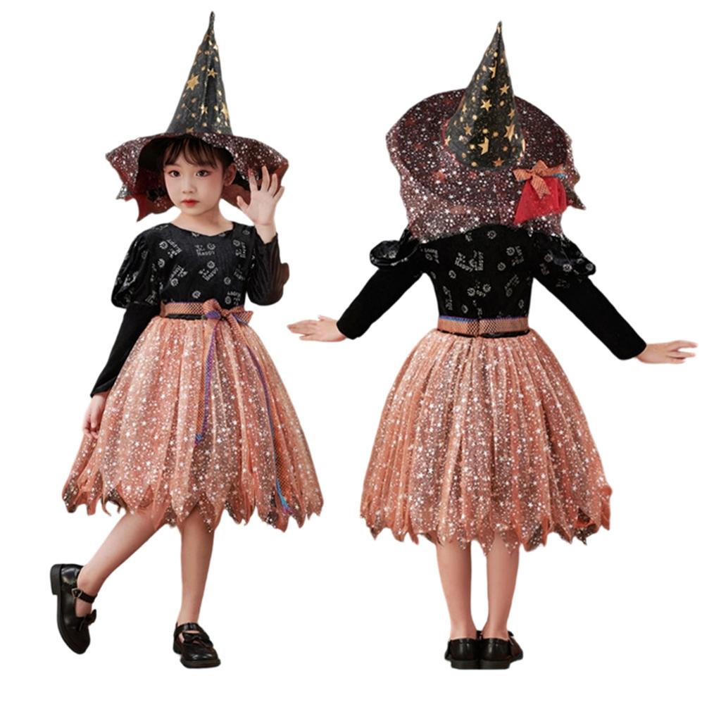 Women's Witch Costume for Halloween Party Cosplay Performance Dress