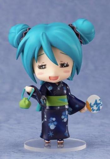 Nendoroid Hatsune Miku Yukata CARABAN Presents Summer Festival 2012 In Sea 100mm ABS PVC Painted Movable Figure Good Smile Online Shop Limited Ver.