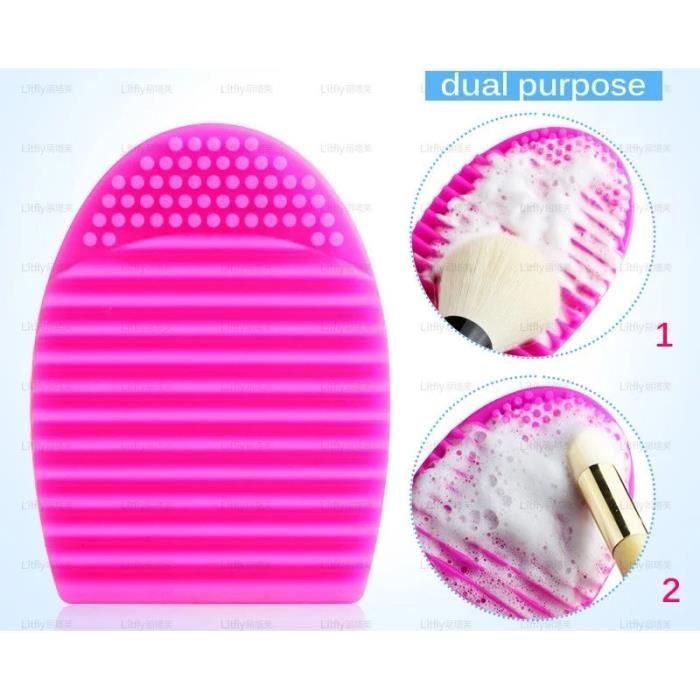 Brushegg - Nettoyant pour brosses cosmétiques - Rose rouge - Outils de nettoyage