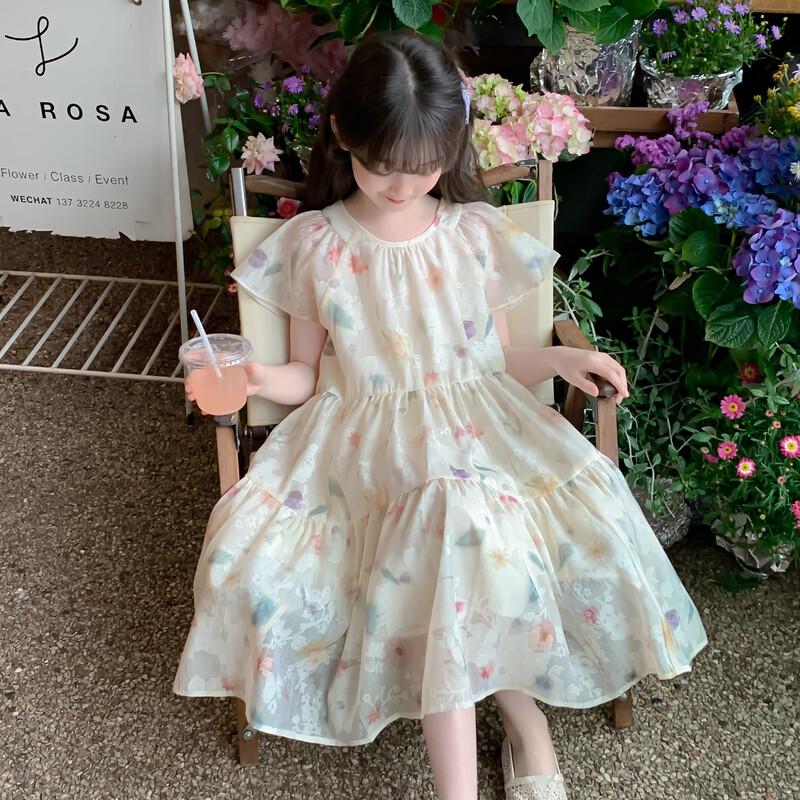 Girls' Floral Princess Summer Dress