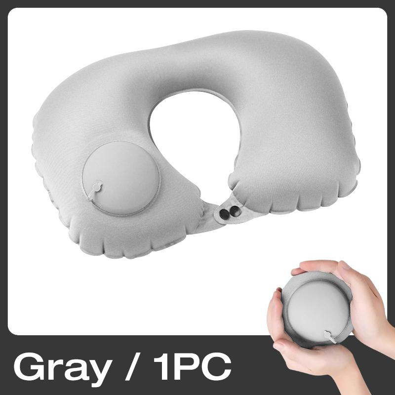 Pressing Inflatable Pillow U-shaped Pillow Strong Support Pillow for Long-distance travel#Size:See Below for Size Descriptions
