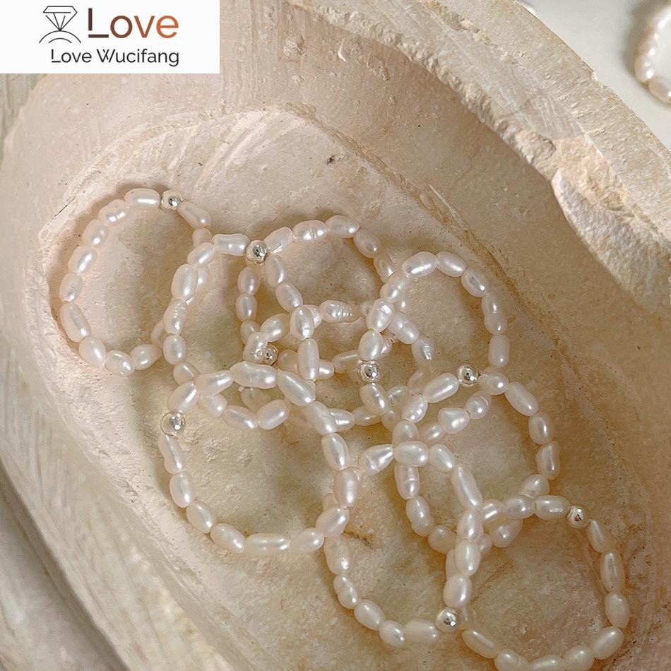 

Эластичное кольцо с пресноводным жемчугом ручной работы в стиле бохо, кольцо на указательный палец для женщин, ювелирные изделия серебряный