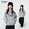 Girl's Autumn Winter Round Neck Letter Print Thick Fleece Sweatshirt