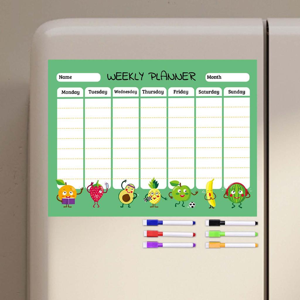 Multi-Style Magnetic Message Board: Wipeable Refrigerator Whiteboard Sticker
